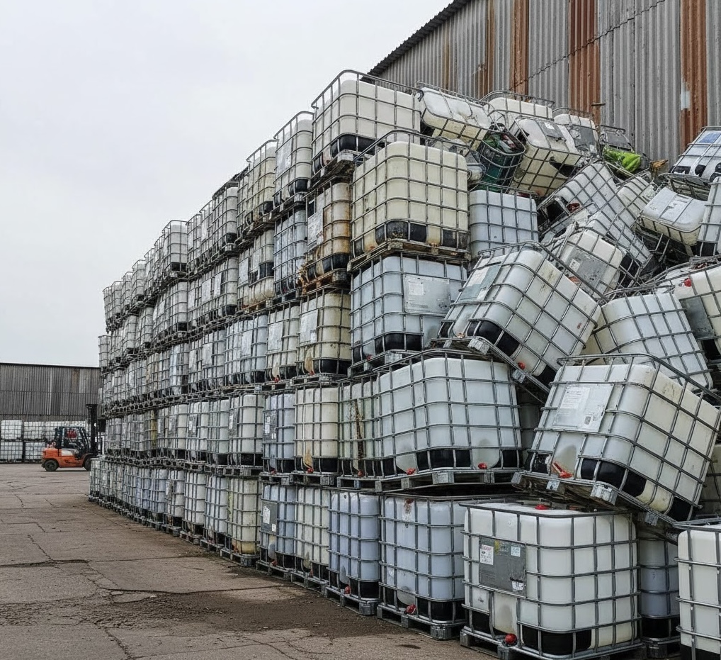 Illinois Packaging warehouse facility with IBC totes and pallets